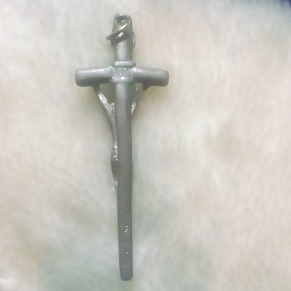 Christ on Cross Bark Crucifix Large Vintage Catholic Gift - Picture 3 of 4